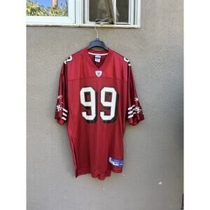 Vintage Manny Lawson #99 San Francisco 49ers Reebok On Field Jersey Sz XL